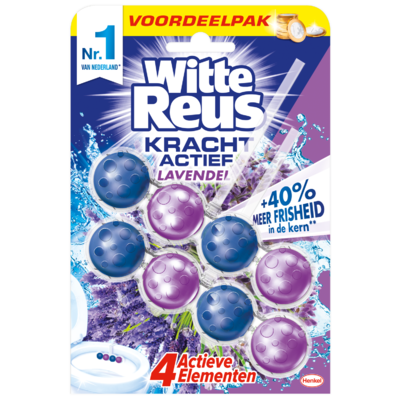 Witte Reus Toiletblok kracht actief lavendel 2 stuks